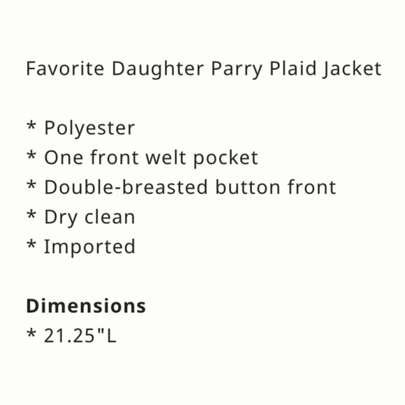 🧡Favorite Daughter Orange and Black Plaid Blazer🧡 - Picture 11 of 11